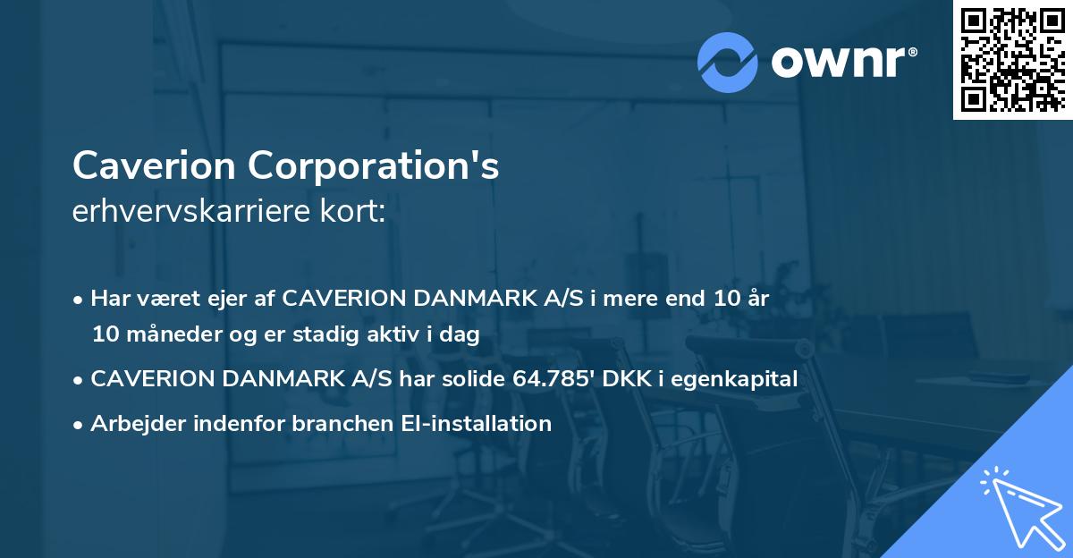 Caverion Corporation's erhvervskarriere kort