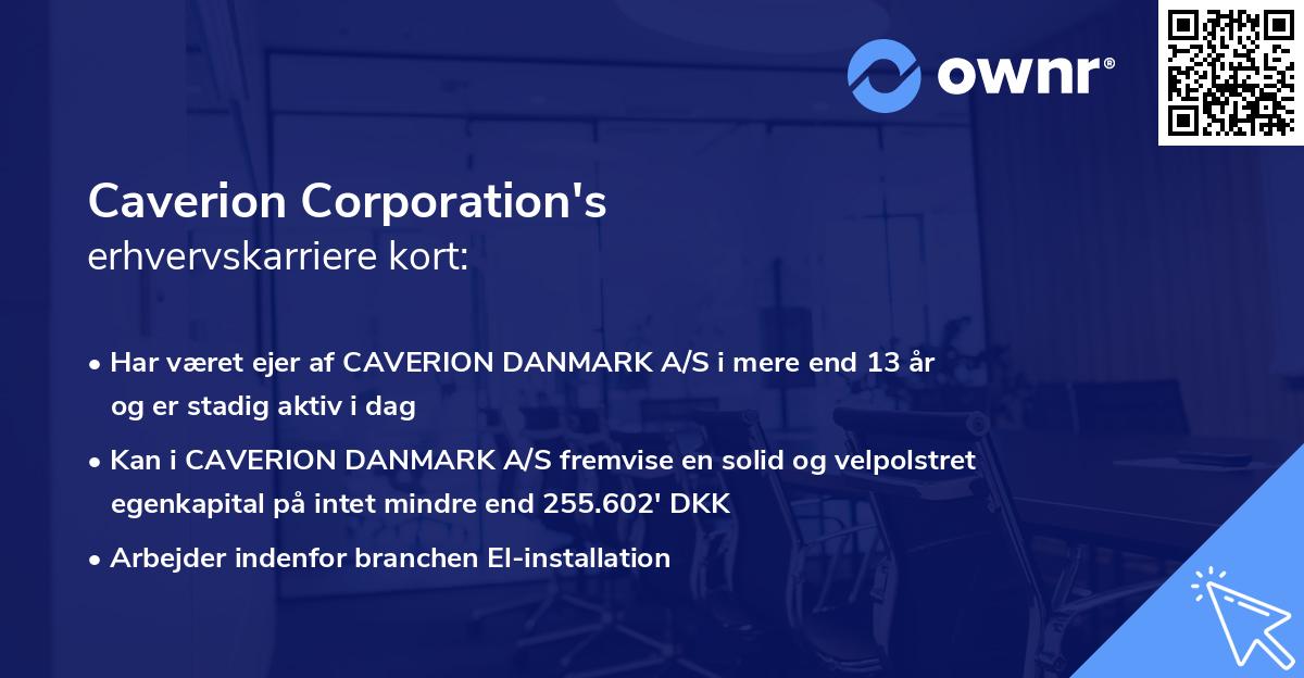 Caverion Corporation's erhvervskarriere kort