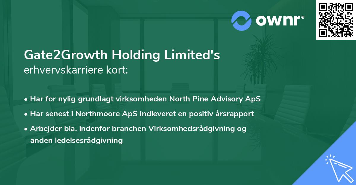 Gate2Growth Holding Limited's erhvervskarriere kort