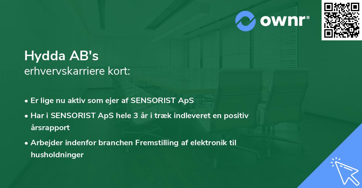 Hydda AB's erhvervskarriere kort