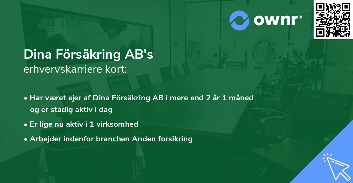 Dina Försäkring AB's erhvervskarriere kort