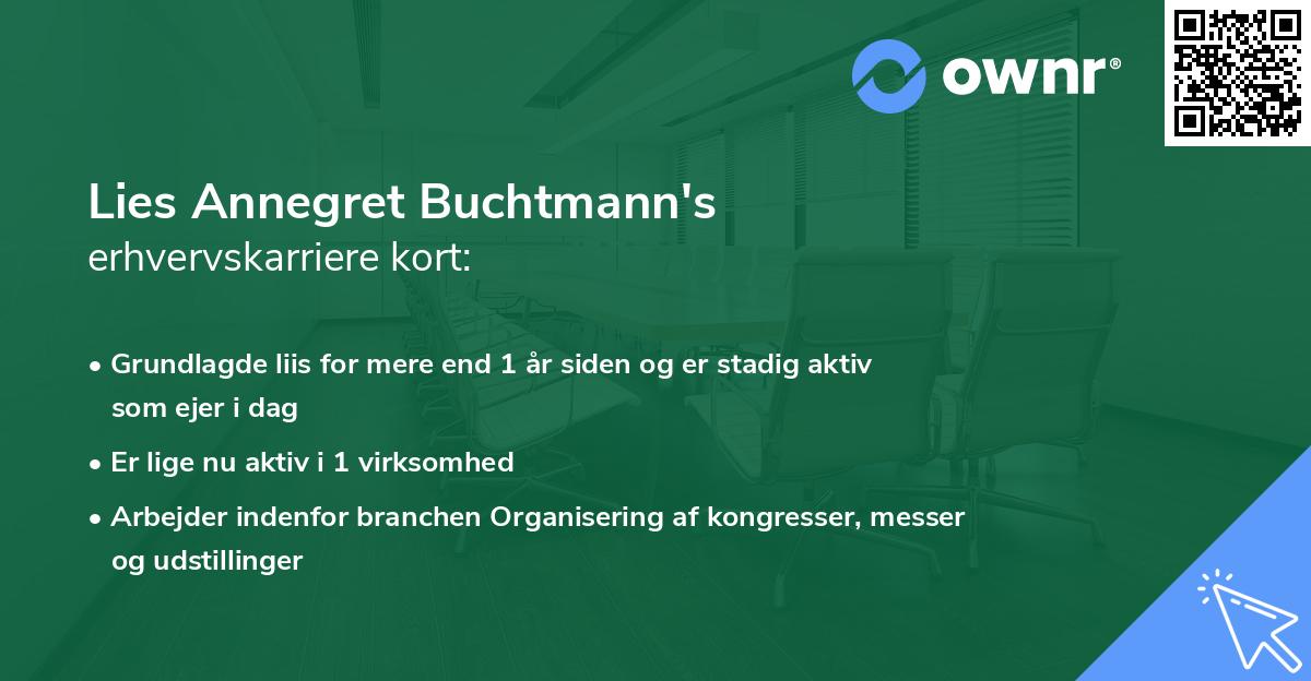 Lies Annegret Buchtmann's erhvervskarriere kort