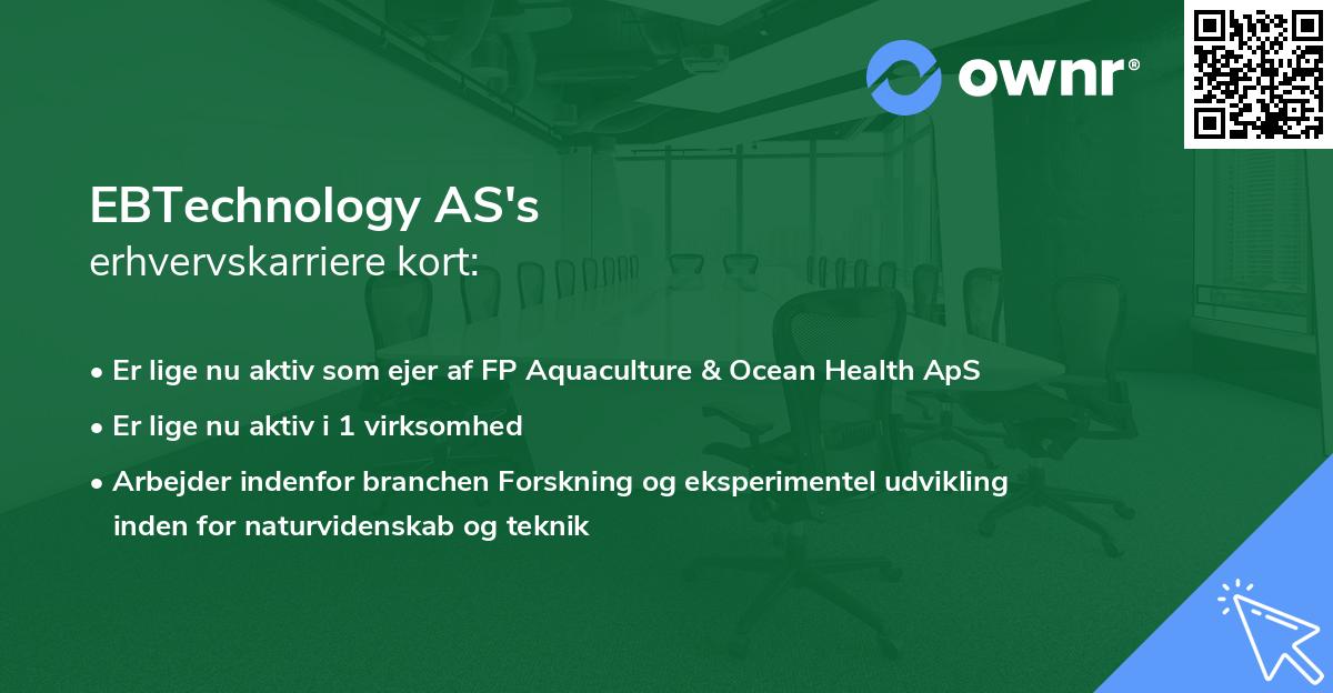 EBTechnology AS's erhvervskarriere kort