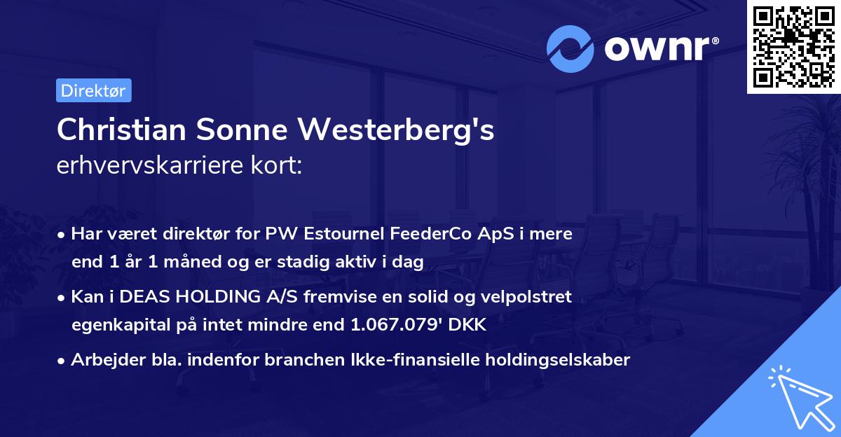 Christian Sonne Westerberg's erhvervskarriere kort