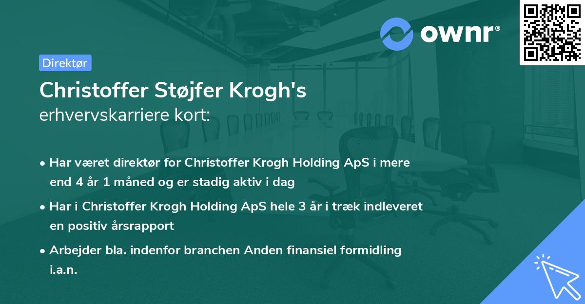 Christoffer Støjfer Krogh's erhvervskarriere kort