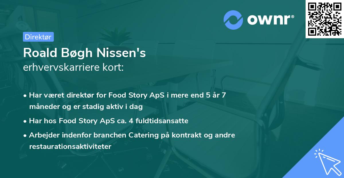 Roald Bøgh Nissen's erhvervskarriere kort