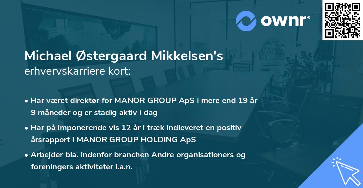 Michael Østergaard Mikkelsen's erhvervskarriere kort