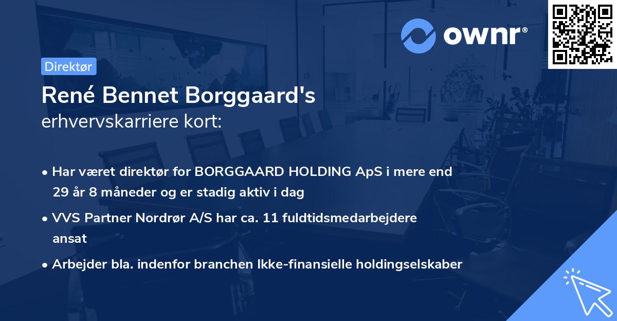 René Bennet Borggaard's erhvervskarriere kort