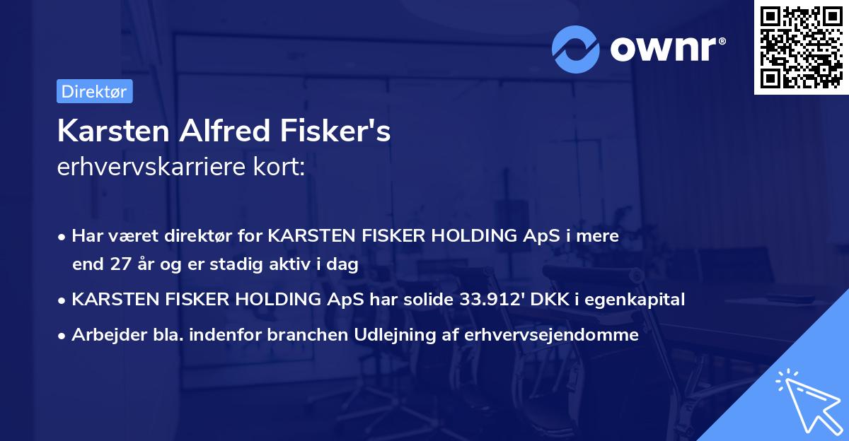 Karsten Alfred Fisker's erhvervskarriere kort