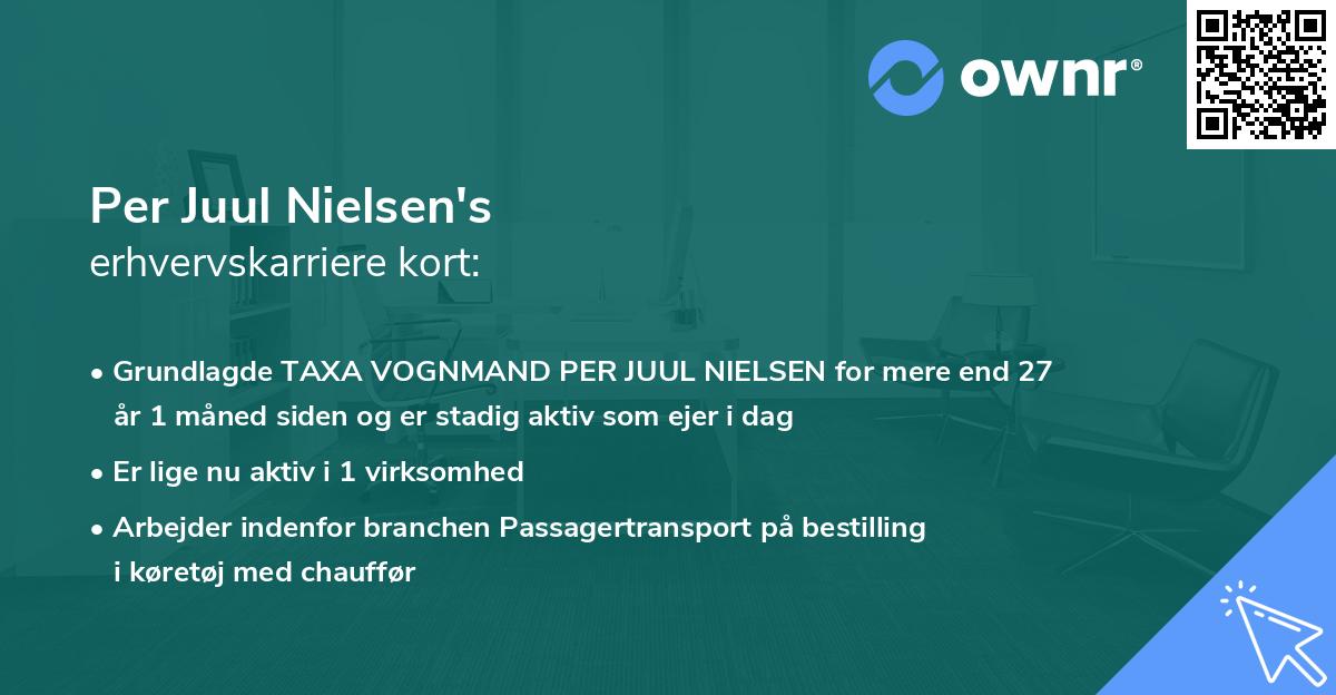 Per Juul Nielsen's erhvervskarriere kort