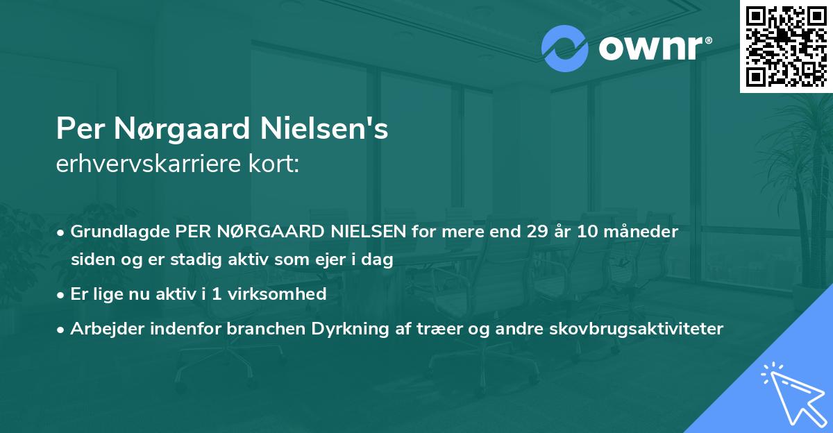 Per Nørgaard Nielsen's erhvervskarriere kort