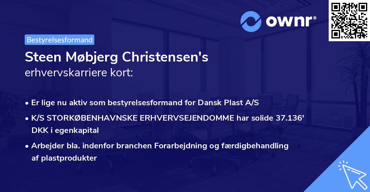 Steen Møbjerg Christensen's erhvervskarriere kort
