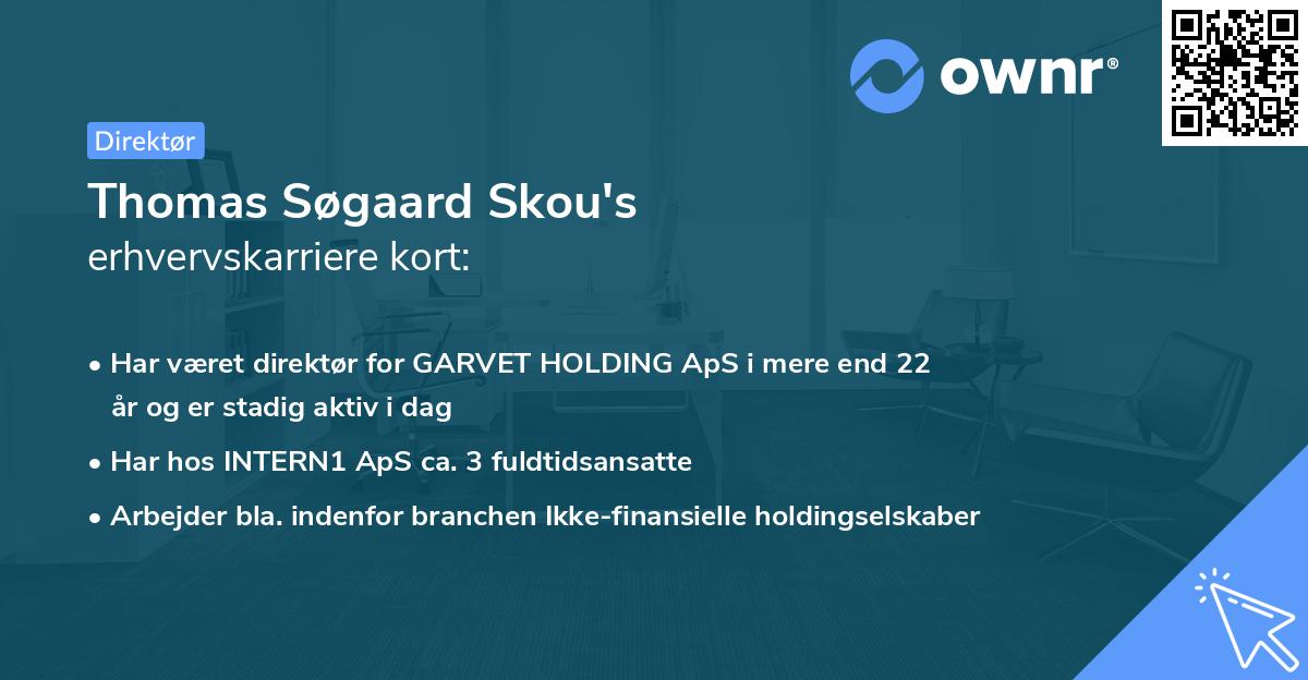 Thomas Søgaard Skou's erhvervskarriere kort