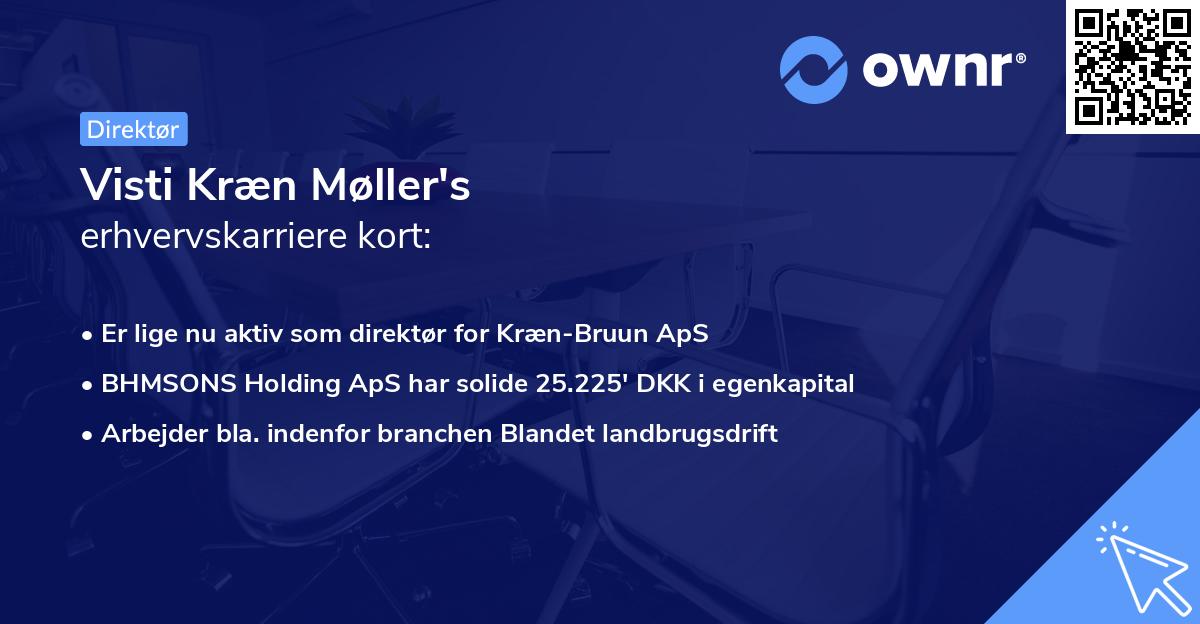 Visti Kræn Møller's erhvervskarriere kort