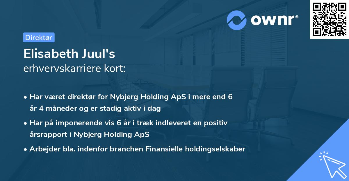 Elisabeth Juul's erhvervskarriere kort