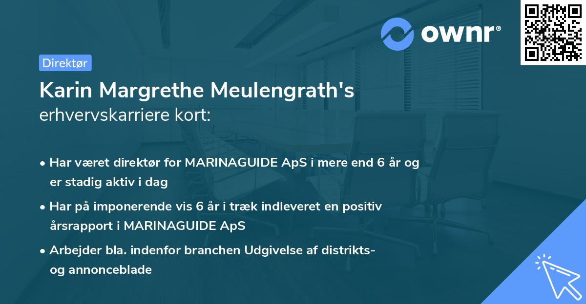 Karin Margrethe Meulengrath's erhvervskarriere kort