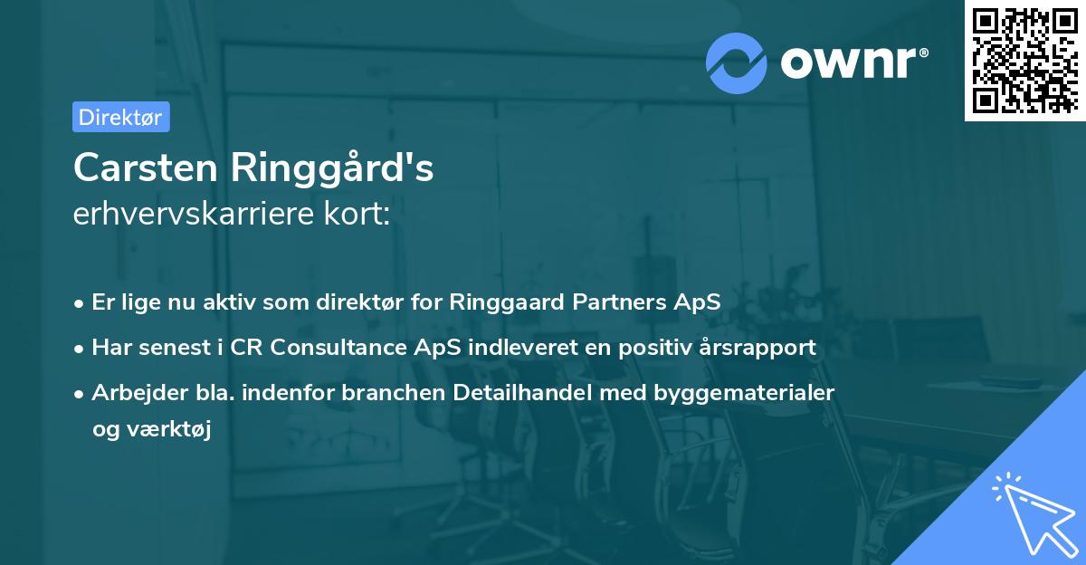 Carsten Ringgård's erhvervskarriere kort