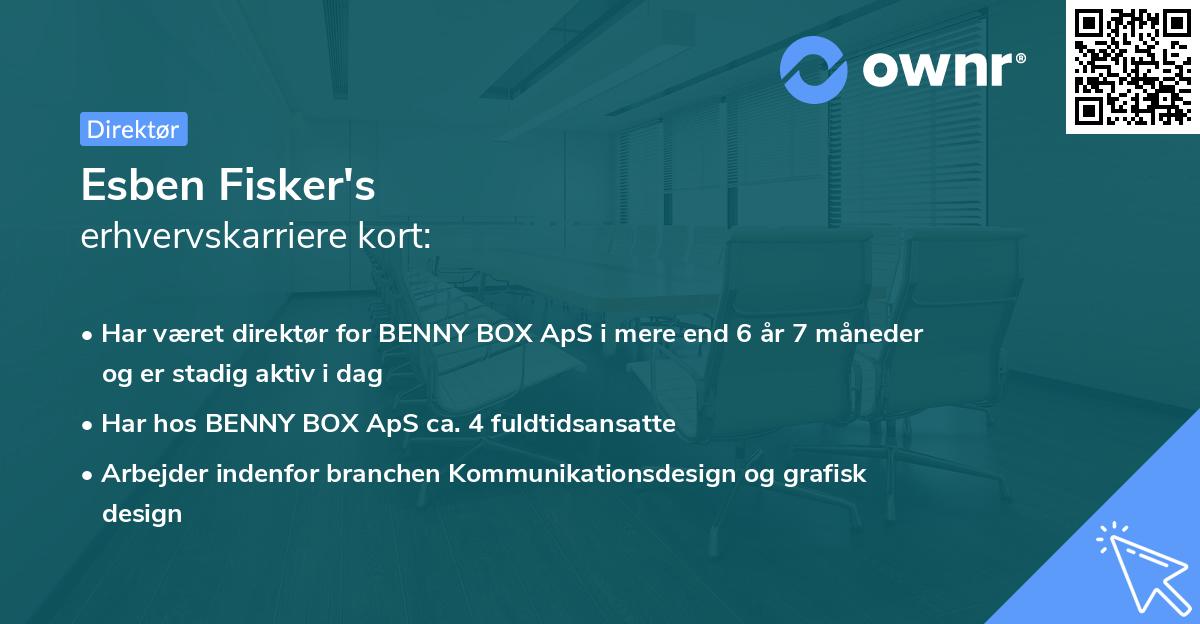 Esben Fisker's erhvervskarriere kort