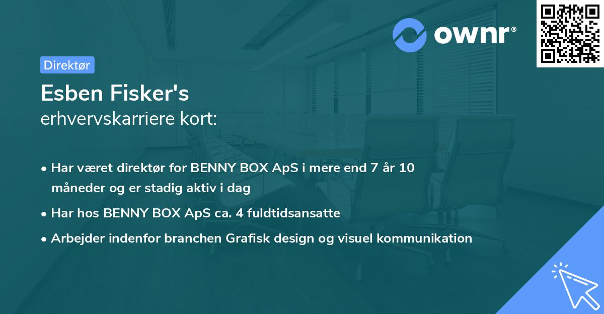 Esben Fisker's erhvervskarriere kort