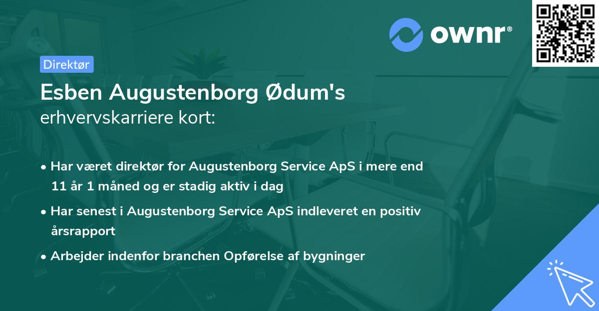 Esben Augustenborg Ødum's erhvervskarriere kort