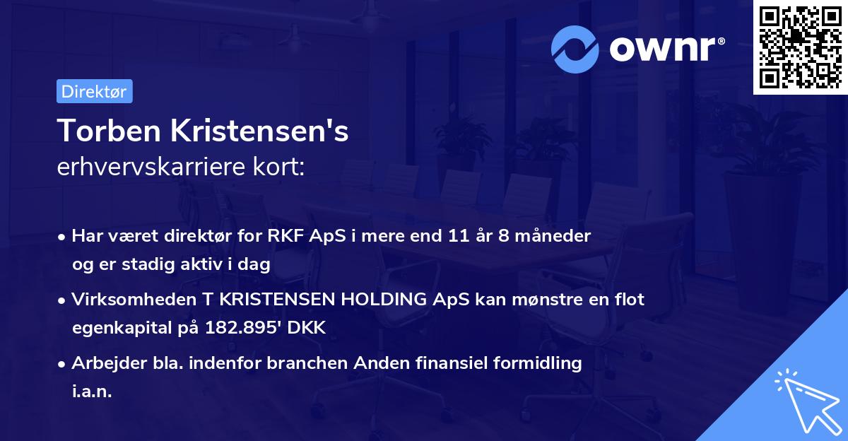 Torben Kristensen's erhvervskarriere kort