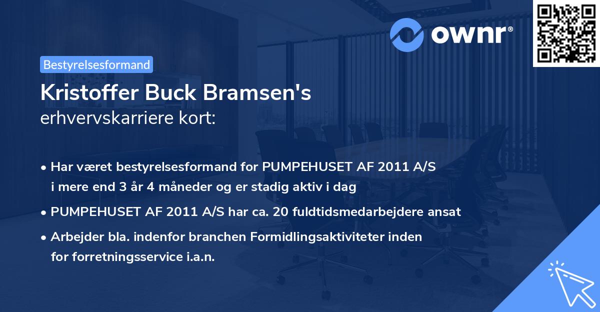 Kristoffer Buck Bramsen's erhvervskarriere kort