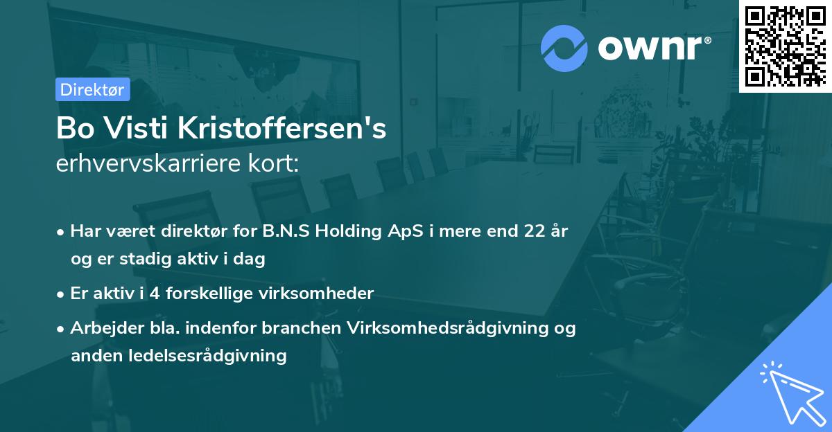 Bo Visti Kristoffersen's erhvervskarriere kort