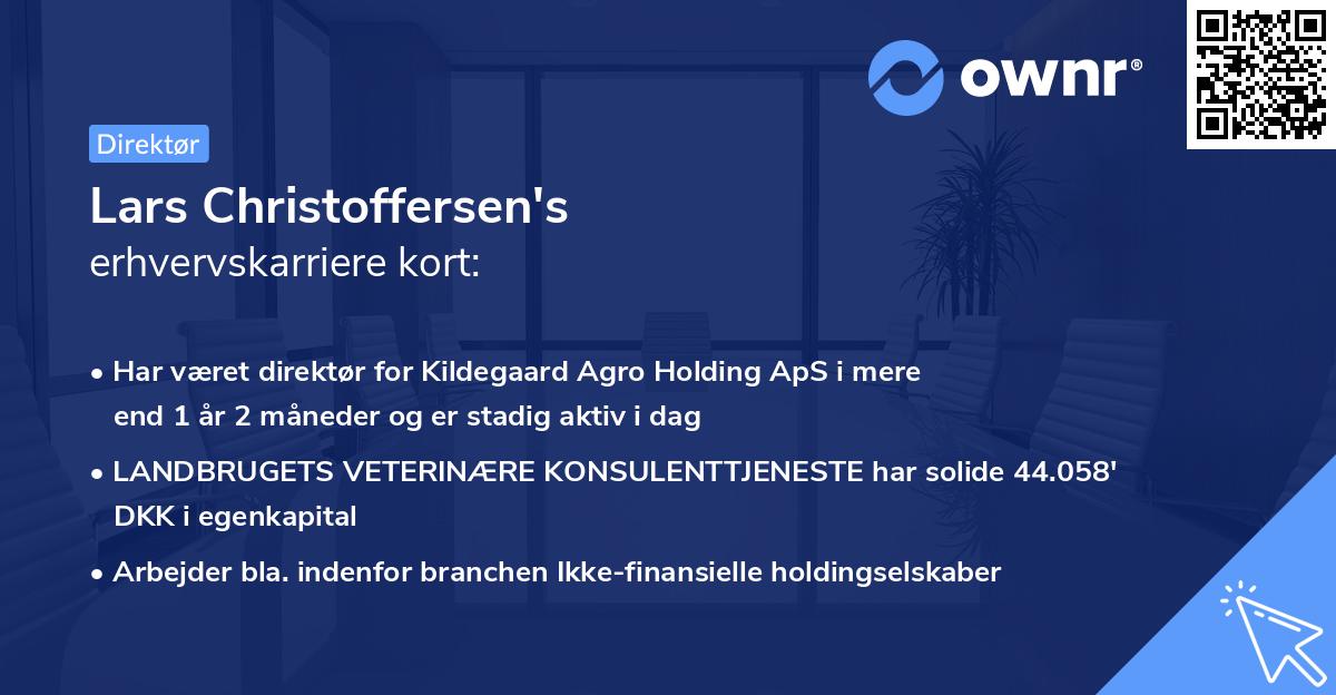 Lars Christoffersen's erhvervskarriere kort