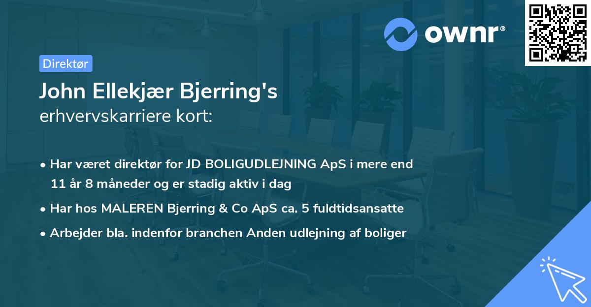 John Ellekjær Bjerring's erhvervskarriere kort