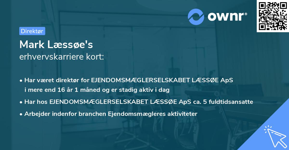Mark Læssøe's erhvervskarriere kort