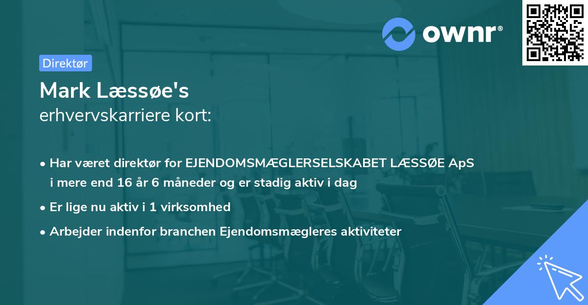 Mark Læssøe's erhvervskarriere kort
