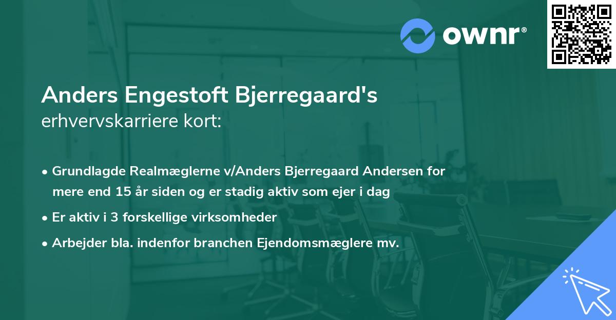 Anders Engestoft Bjerregaard's erhvervskarriere kort