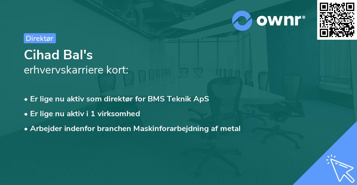 Cihad Bal's erhvervskarriere kort