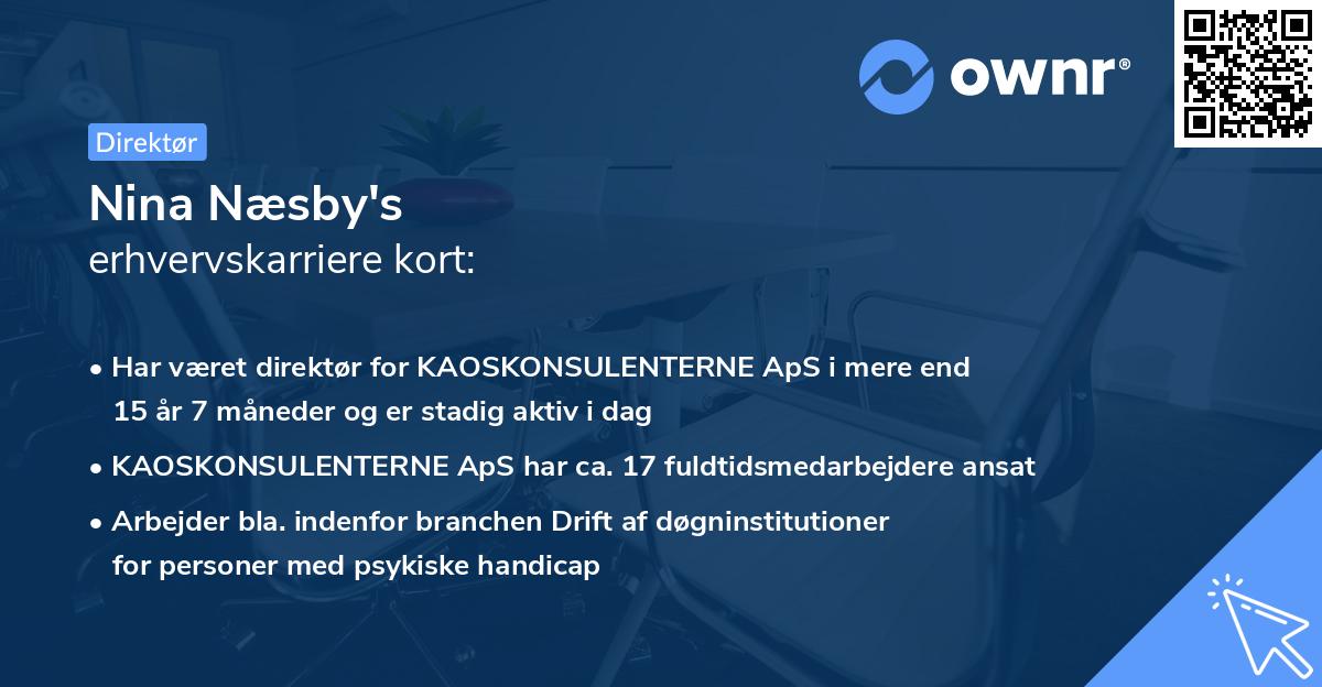 Nina Næsby's erhvervskarriere kort