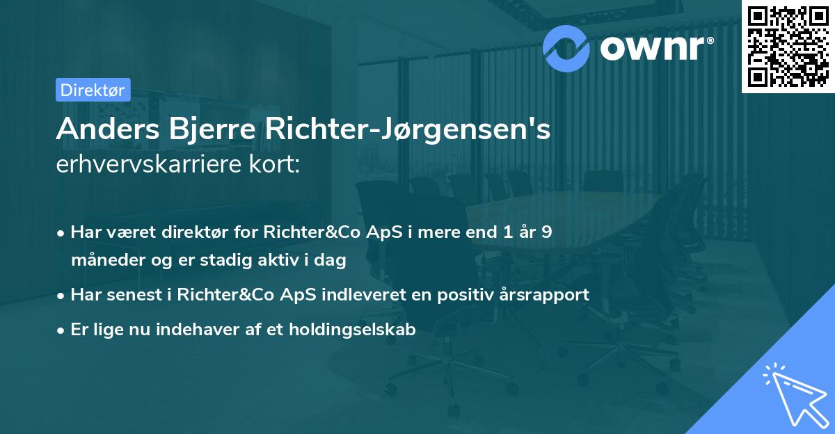 Anders Bjerre Richter-Jørgensen's erhvervskarriere kort