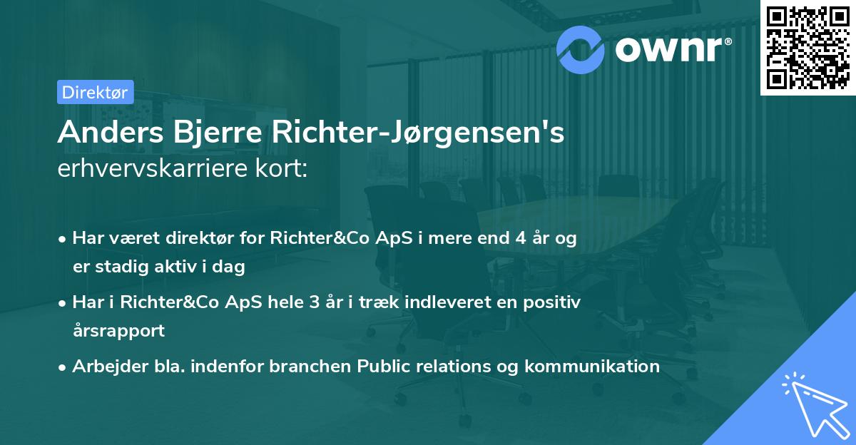 Anders Bjerre Richter-Jørgensen's erhvervskarriere kort