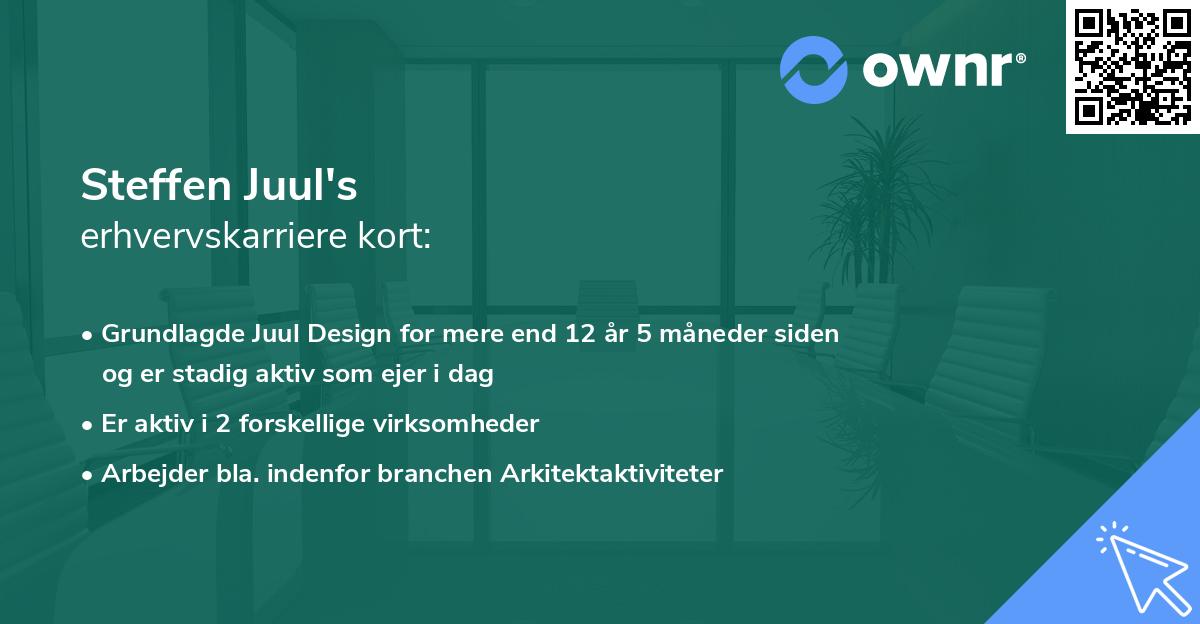 Steffen Juul's erhvervskarriere kort