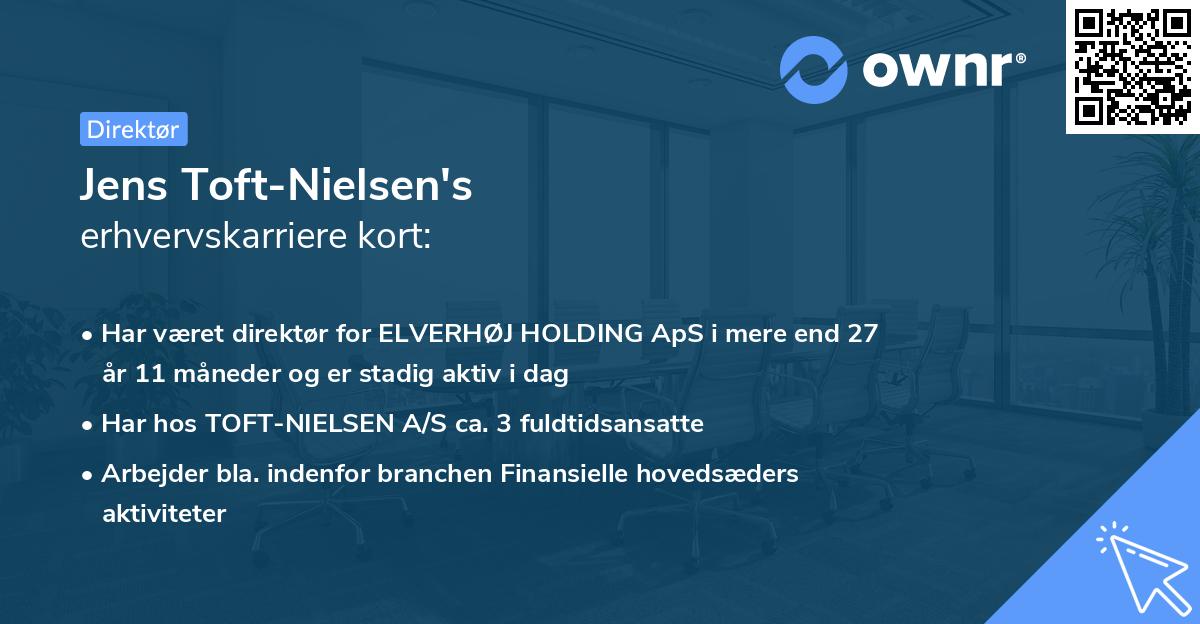 Jens Toft-Nielsen's erhvervskarriere kort
