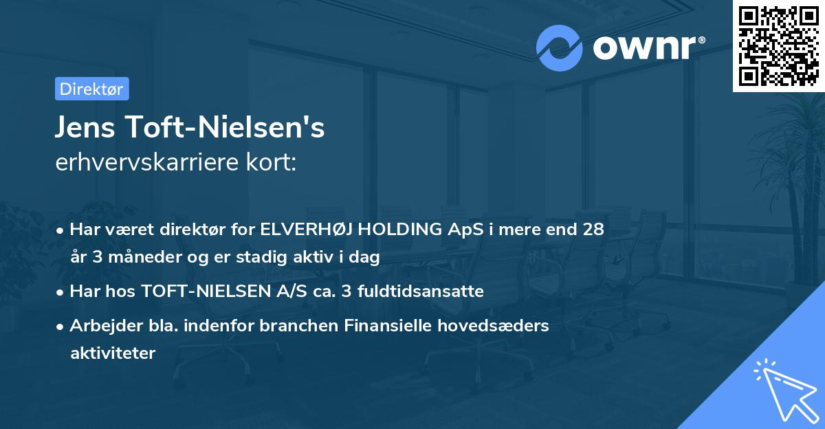 Jens Toft-Nielsen's erhvervskarriere kort