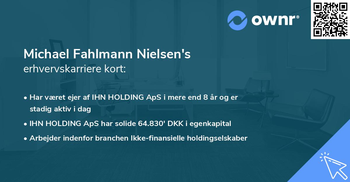 Michael Fahlmann Nielsen's erhvervskarriere kort