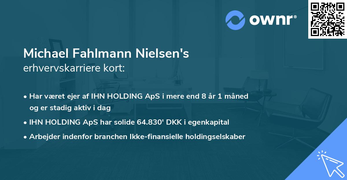Michael Fahlmann Nielsen's erhvervskarriere kort
