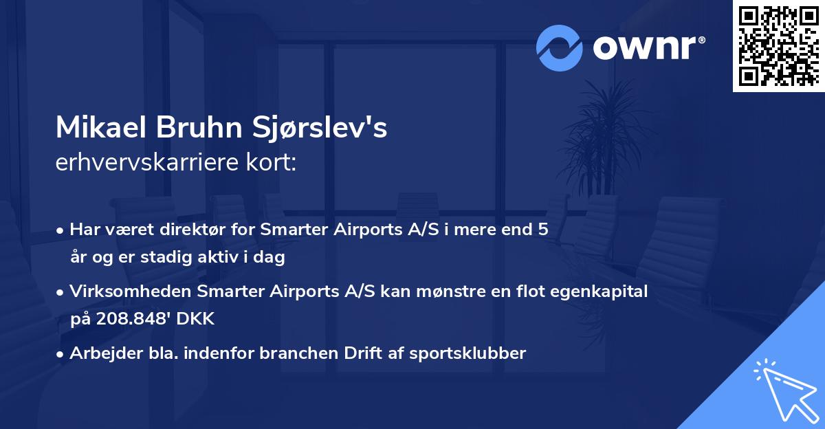 Mikael Bruhn Sjørslev's erhvervskarriere kort