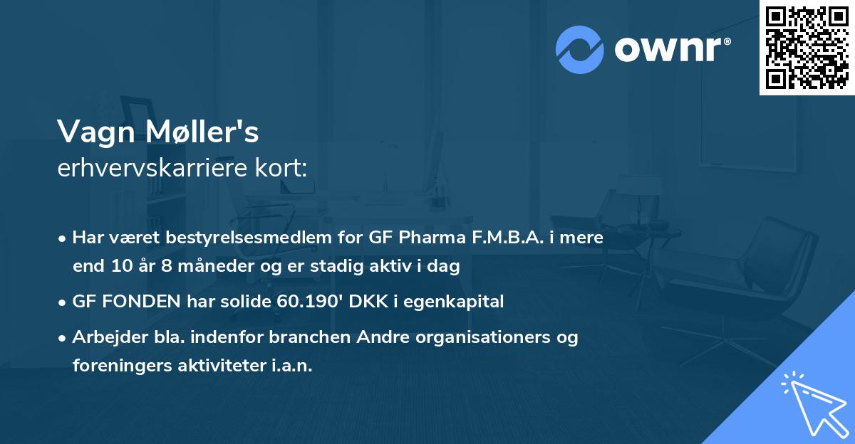 Vagn Møller's erhvervskarriere kort