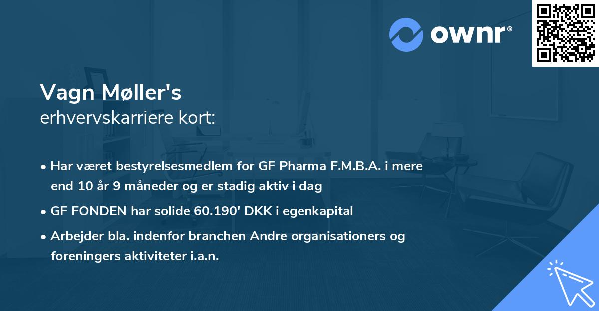 Vagn Møller's erhvervskarriere kort