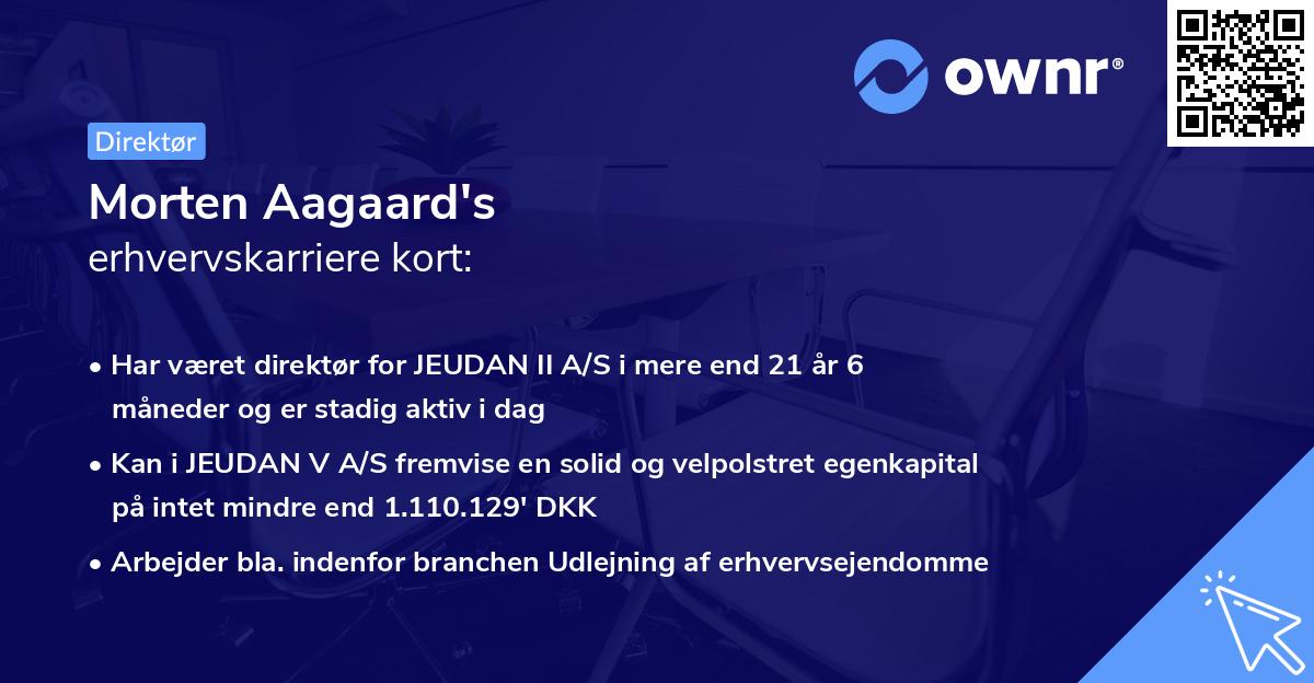 Morten Aagaard's erhvervskarriere kort