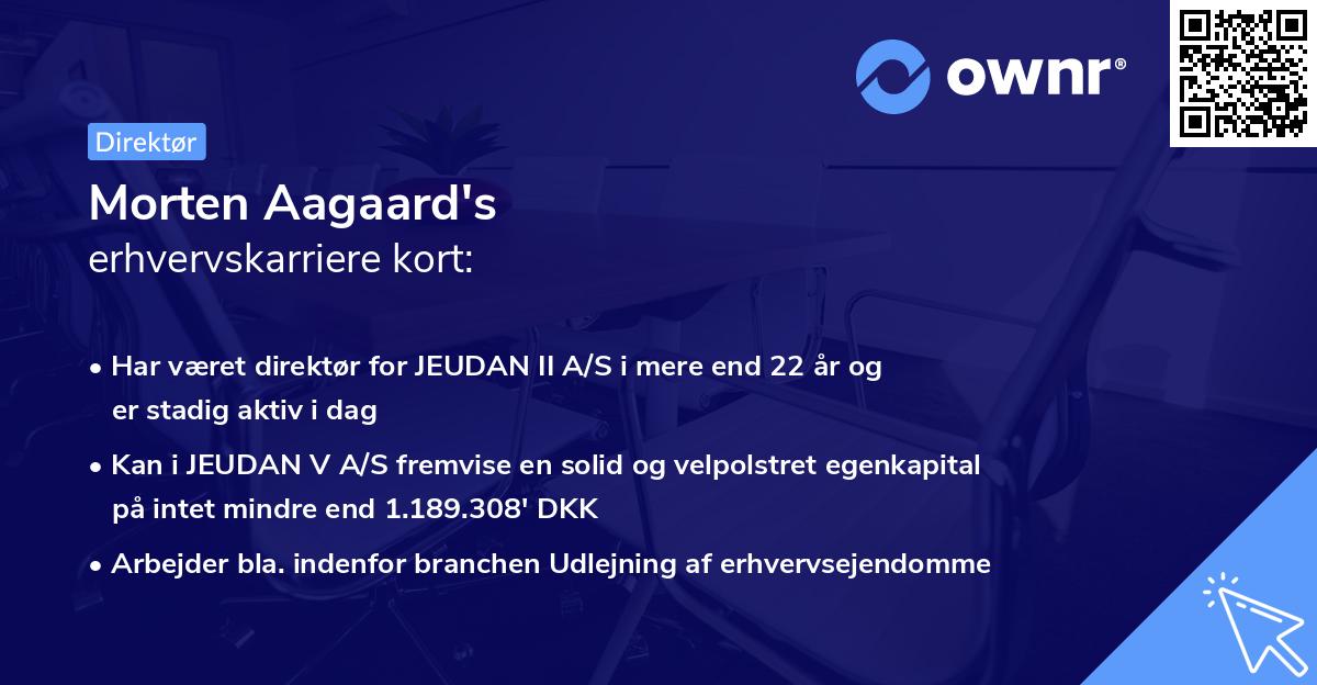 Morten Aagaard's erhvervskarriere kort