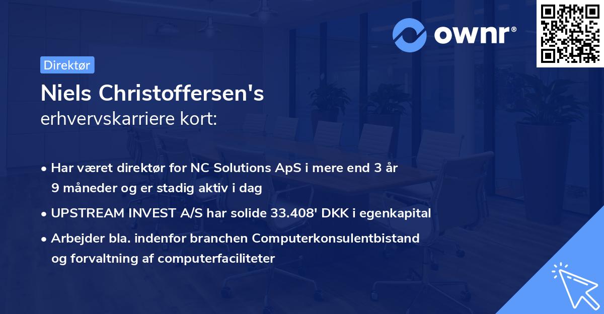 Niels Christoffersen's erhvervskarriere kort