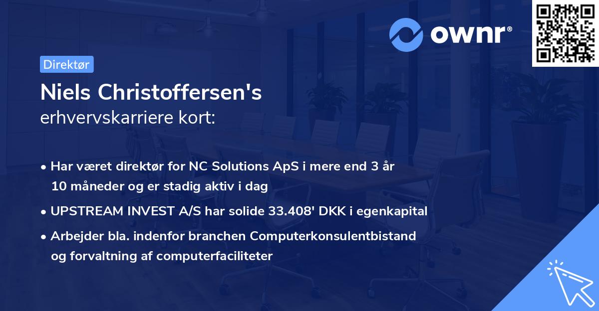 Niels Christoffersen's erhvervskarriere kort
