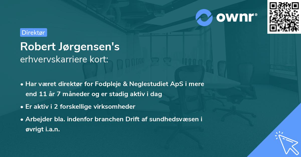 Robert Jørgensen's erhvervskarriere kort