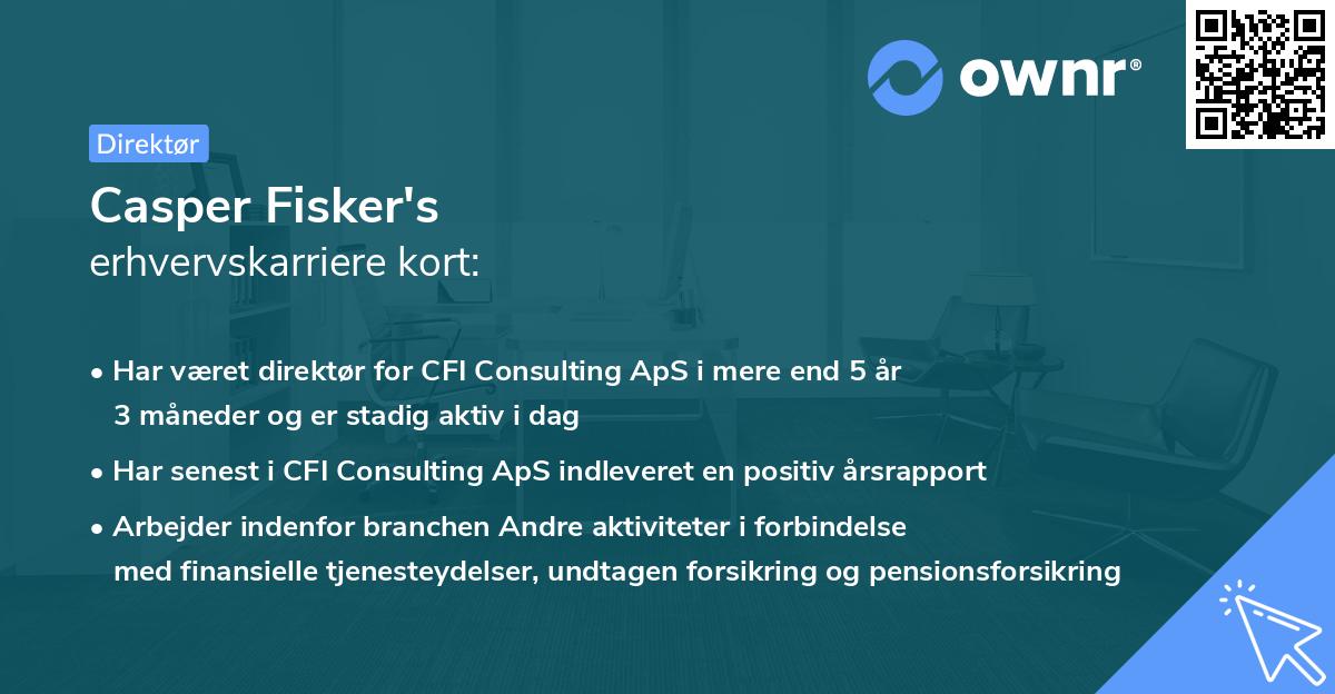 Casper Fisker's erhvervskarriere kort